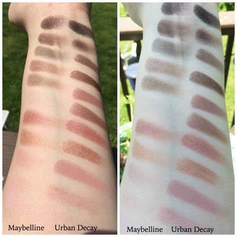 Maybelline Blushed Nudes Vs Urban Decay Naked 3 Crazy Beautiful