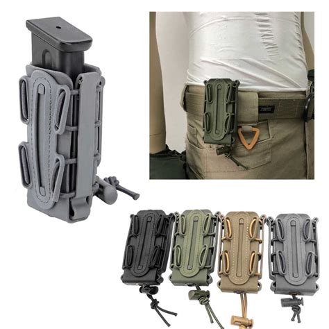 Tactical Magazine Pouch 9mm Molle Pistol Mag Military Soft Shell Mag