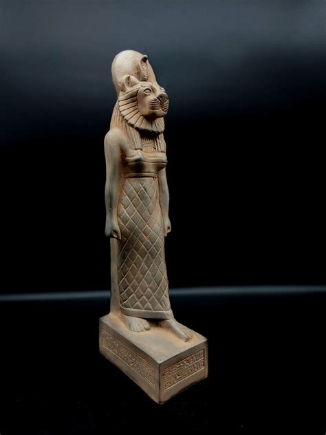 Unica Statua Darte Egizia Della Dea Sekhmet Pietra Etsy