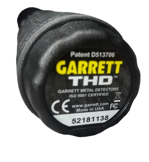 Garrett 1165900 Security Systems 9v Thd Tactical Hand Held Metal