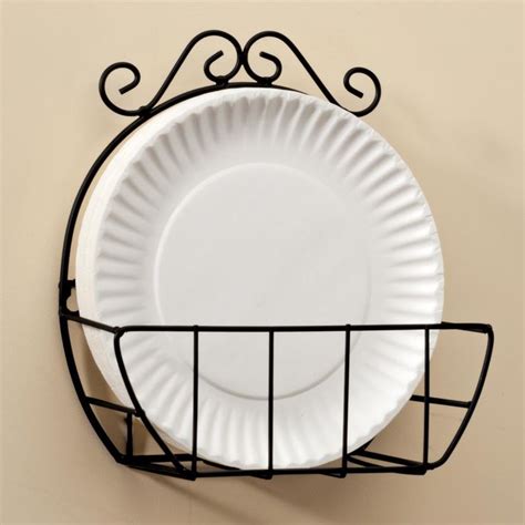 Miles Kimball Wire Paper Plate Holder Lends Style And Convenience To