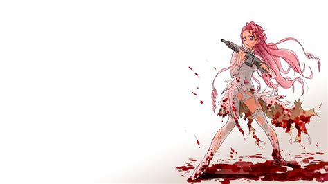 Desktop Bloody Anime Girls Wallpapers Wallpaper Cave