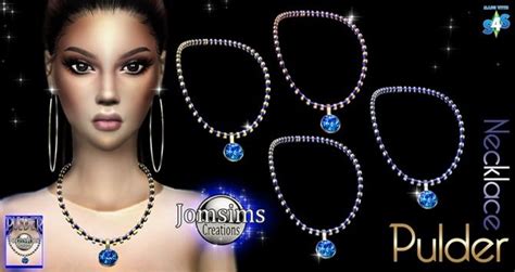 Pulder Necklace At Jomsims Creations Via Sims 4 Updates Necklace