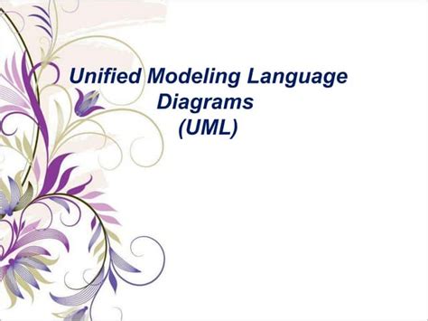 Unified Modelling Language Uml Ppt