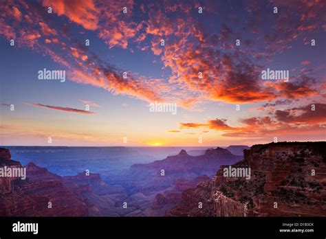 Cape Royal Viewpoint At Sunset North Rim Of The Grand Canyon National