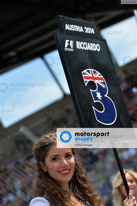 Grid Girl Formula One World Championship Rd8 Austrian Grand Prix Race Spielberg Austria