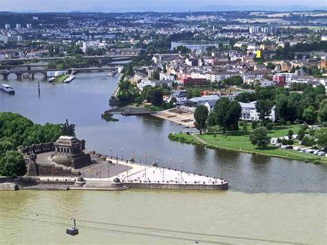 Koblenz has about 110,000 inhabitants (2015); Koblenz - Short Break