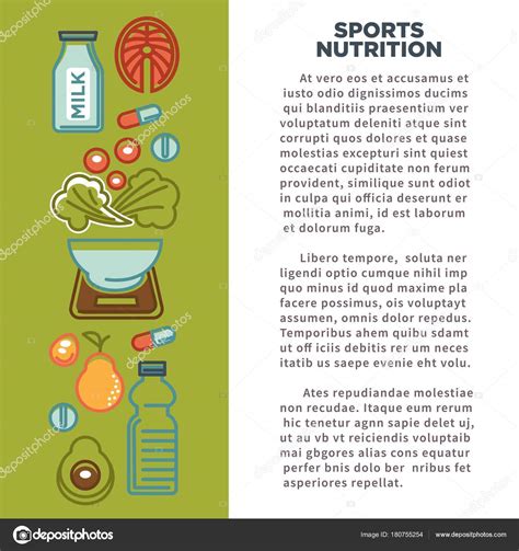 Fitness Food Poster Sports Healthy Diet Food Nutrition Poster Vector