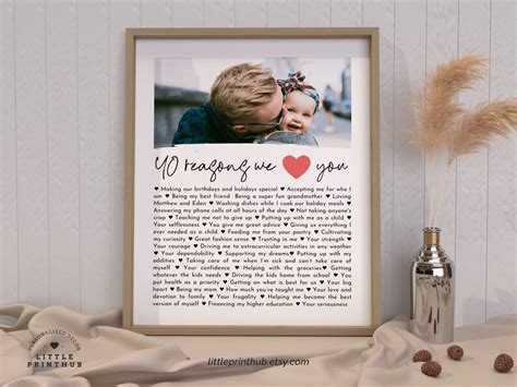Fully Editable Template 40 Reasons We Love You Moms Etsy