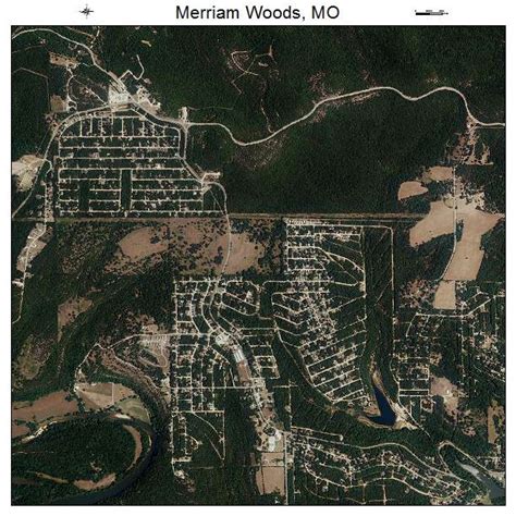 Aerial Photography Map Of Merriam Woods Mo Missouri