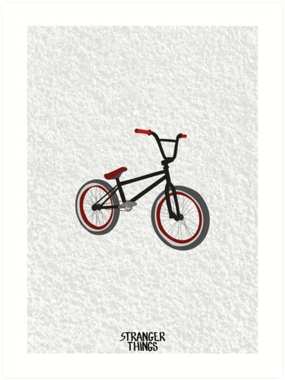 Stranger Things Bike Cartoon