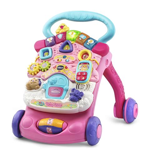 VTech Stroll and Discover Activity Walker 2 -in-1 Pink Toddler Toy 936