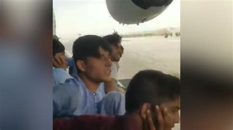 Man Films Himself Clinging To Plane Leaving Kabul
