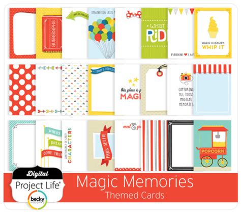 Magic Memories Themed Cards | Themed cards, Magic memories ...