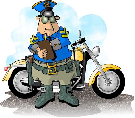 Motorcycle Cop Stock Illustration Illustration Of Uniform 26881