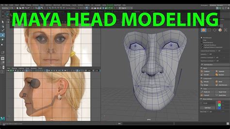 Head Modeling In Maya Female L Part 01 YouTube
