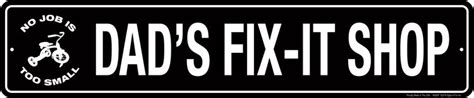 Wholesale Aluminum Street Sign Dads Fix It Shop 2 Signs 4 Fun