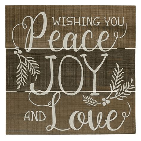 Peace Joy And Love Sign