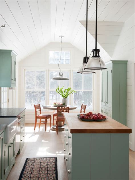 blue green kitchen cabinets interiors  color