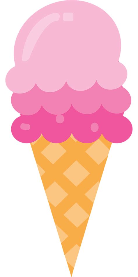 Icecream Cone Pink Ice Cream · Free Vector Graphic On Pixabay