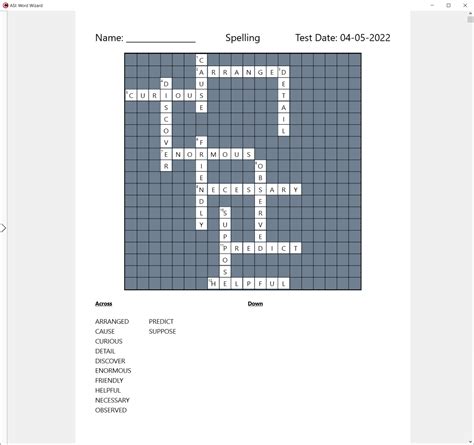 Word Wizard Puzzle Creator: Crossword Puzzles – Angstrom Software Inc.