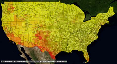 Censusviewer Screenshots And Example Images Texas Population Heat