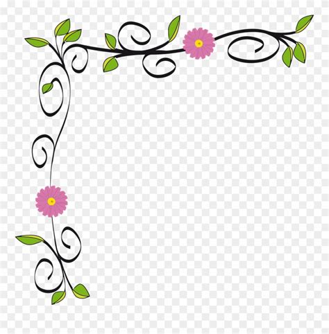 Graphic Free Stock Floral Border Vectorized By Gdj Flower Border