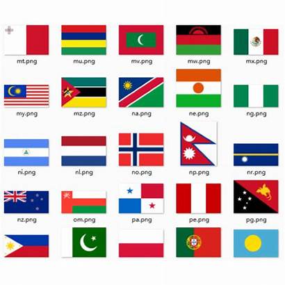Flags Countries Single National