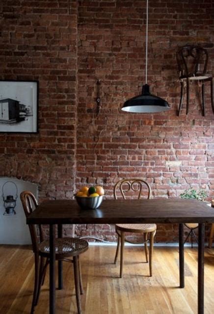modern kitchens  dining room designs enhanced  exposed brick