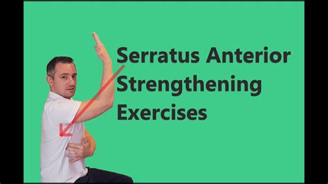 Serratus Anterior Exercises For Scapula And Shoulder Training Youtube