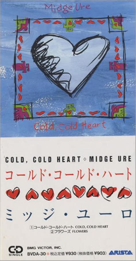 Midge Ure Cold Cold Heart Japanese Promo 3 Cd Single Cd3 472605