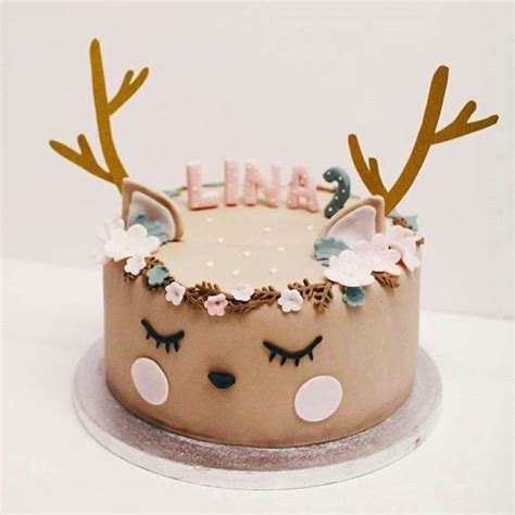 No birthday cake is truly complete without sprinkles and we have a few recipes that truly take the cake (pun intended) thanks to these colorful extras. Cute Fawn cake | Reindeer cakes, Animal cakes, Cute cakes