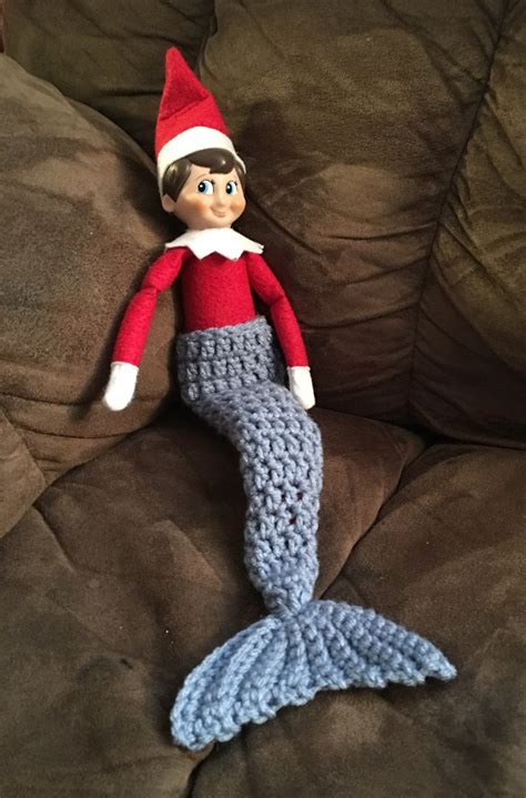 Stitchin Momma Elf On Shelf Mermaid Tail