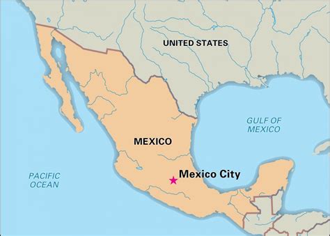 Mapa Miasta Meksyk G Wne Miasta I Stolica Meksyku