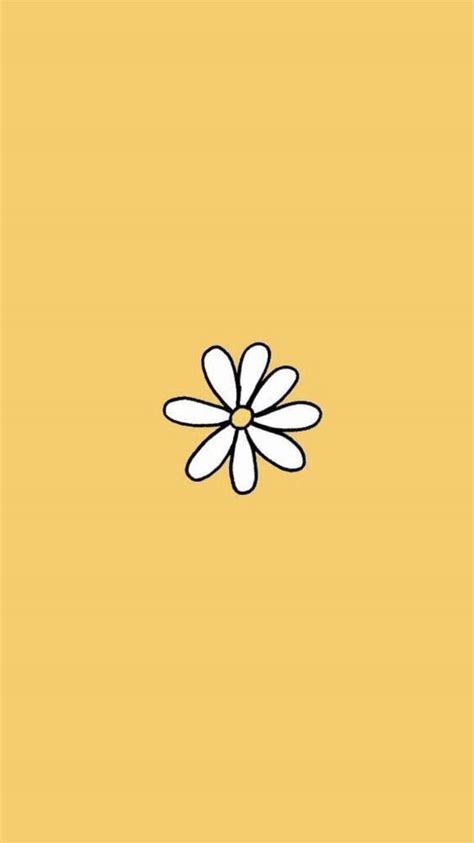 Download Dasiy For Cute Yellow Phone Background Wallpaper Wallpapers Com