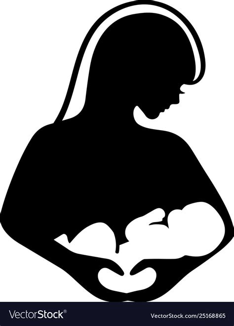 Breastfeeding Mother Royalty Free Vector Image