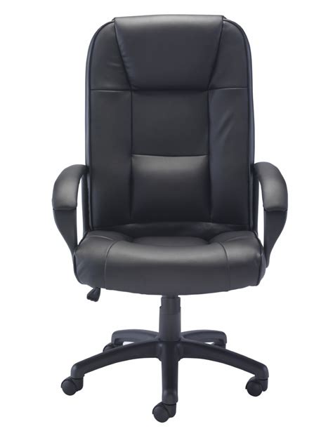Executive chairs are sleek and professional, and leather office chairs are chic and comfortable in a business setting. Office Chairs - TC Keno Black Leather Office Chair CH0237 ...