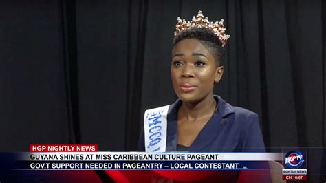 guyana shines at miss caribbean culture pageant guyana nightly news hgptv