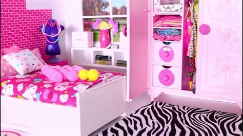 Kids will love making stacie doll's room their own! Barbie Girl Sweet Bedroom Decoration Tia Tia | American ...