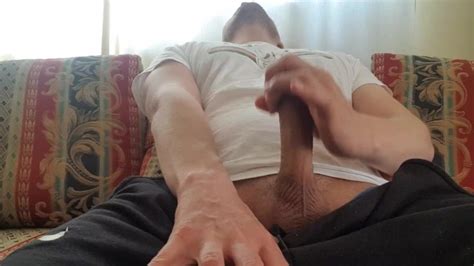 Horny Guy Jerking Off And Moaning Loud
