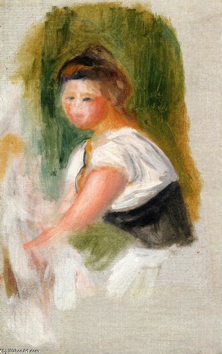 Kunstreproduktionen Junge Frau Von Pierre Auguste Renoir 1841 1919