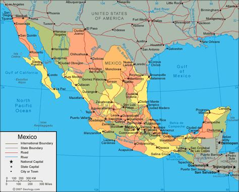 México Mapas Geográficos Do México