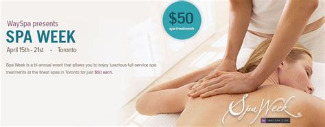 Spa Week By Wayspa Enter To Win A 50 T Card For Toronto Spas Spa Treatments Spa 50th