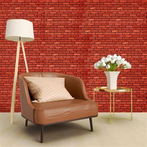 Faux Red Brick Wall Panel Set Of 3 1 Sqm In 2022 Brick Wall