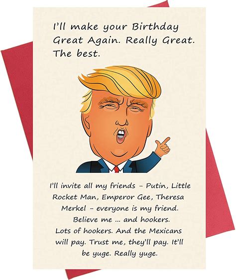 Donald Trump Geburtstagskarte Motivmake America Great Again