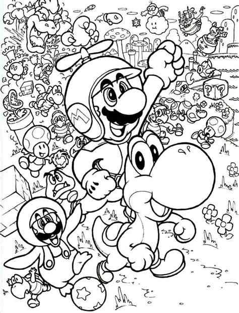 Blog Megadiverso Para Pintar Y Descargar Dibujos De Super Mario Bros