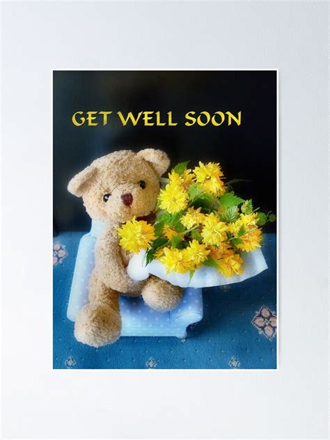 Get Well Soon Poster For Sale By Missmoneypenny Redbubble