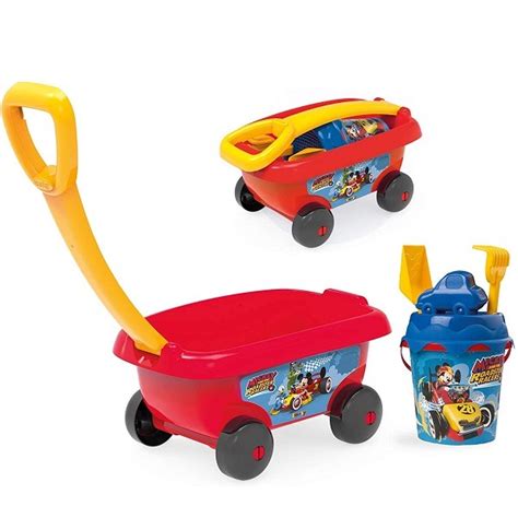 Mickey homokozó szett kocsival - Smoby - Gyerekajándék