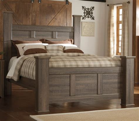 Rustic Modern Driftwood Brown Queen Bed Fairfax Rc Willey Furniture