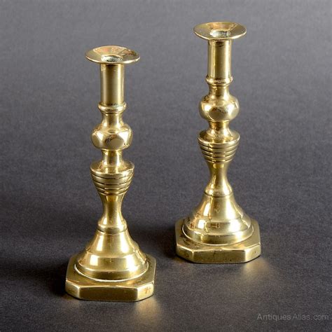 Antiques Atlas Antique Miniature Brass Candlesticks